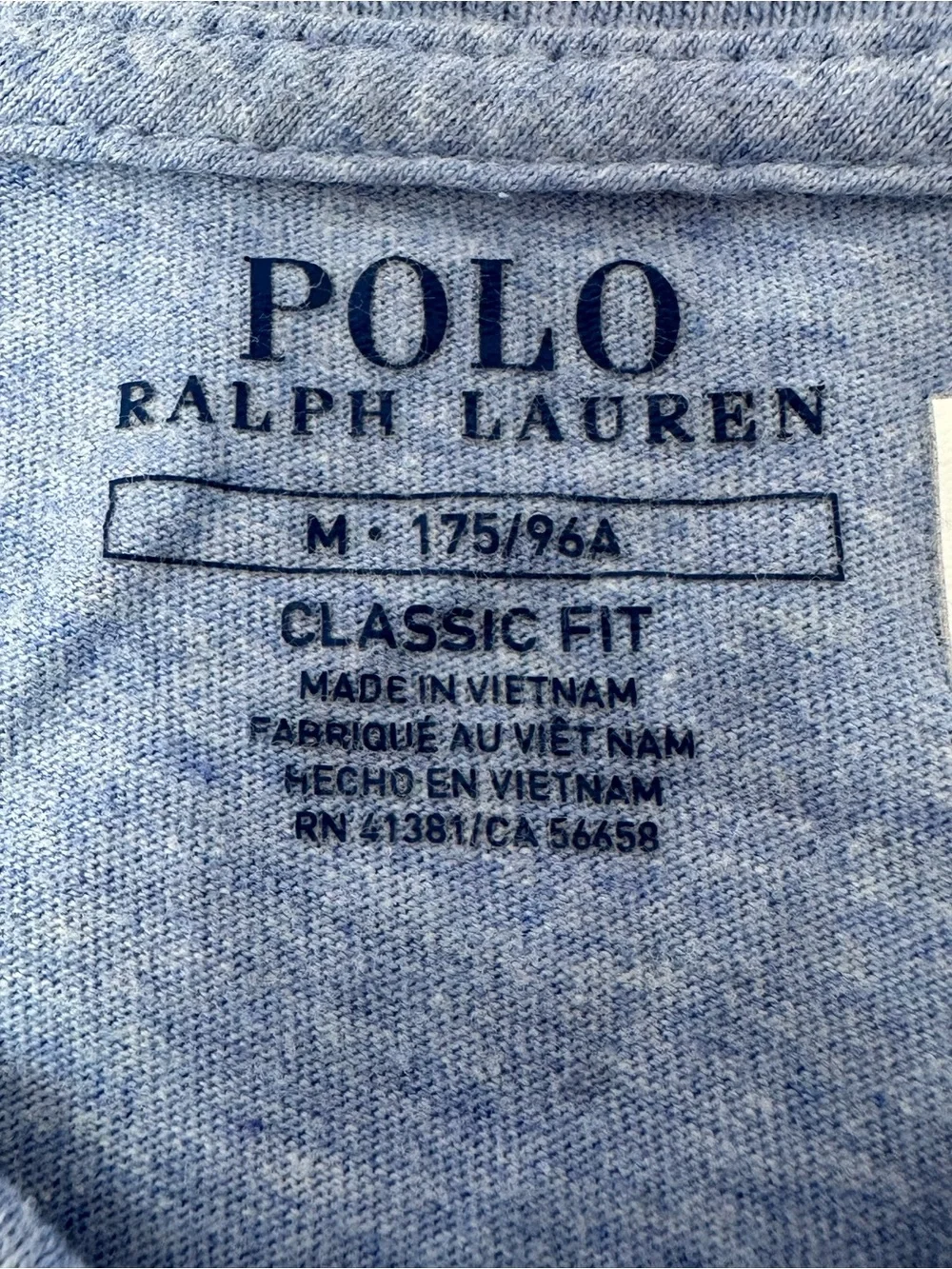 Polo Ralph Lauren Men's M Blue Short Sleeve‎ Classic Fit Crewneck T-Shirt